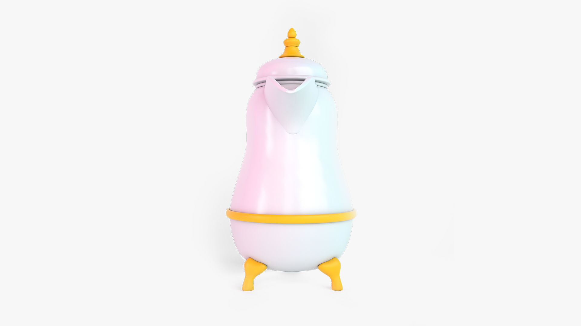 Eid Collection orange hammer 3D model_30