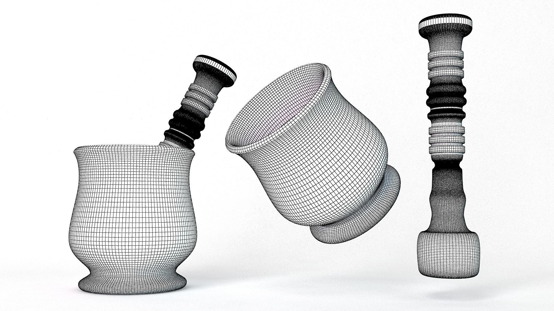 Eid Collection orange hammer 3D model_59