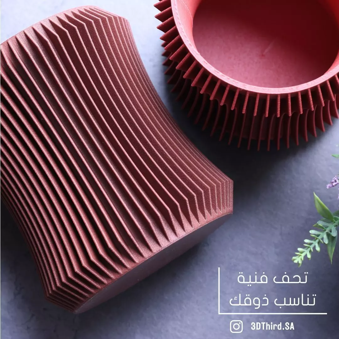 Modern Wooden Vase 3D print model