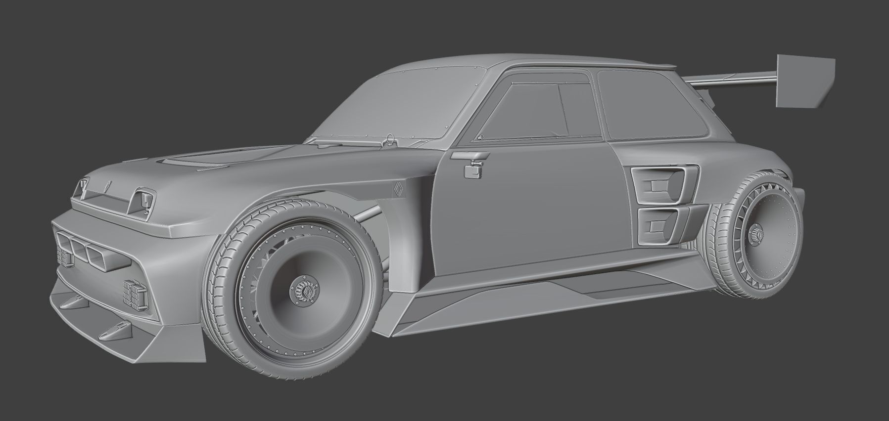R5 TURBO 3E E-Tech -  with cockpit interior 3D model_15