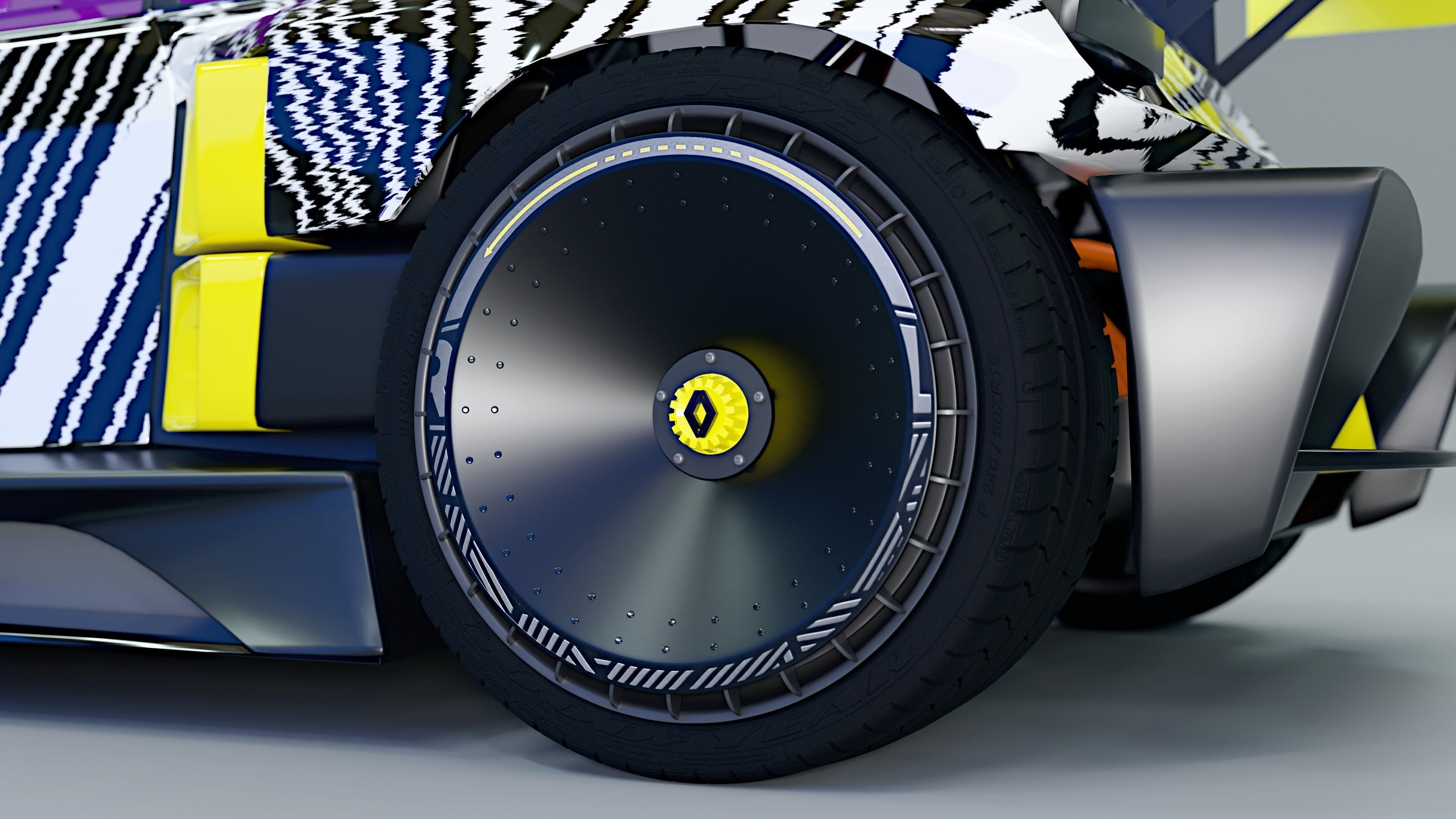 R5 TURBO 3E E-Tech -  with cockpit interior 3D model_6