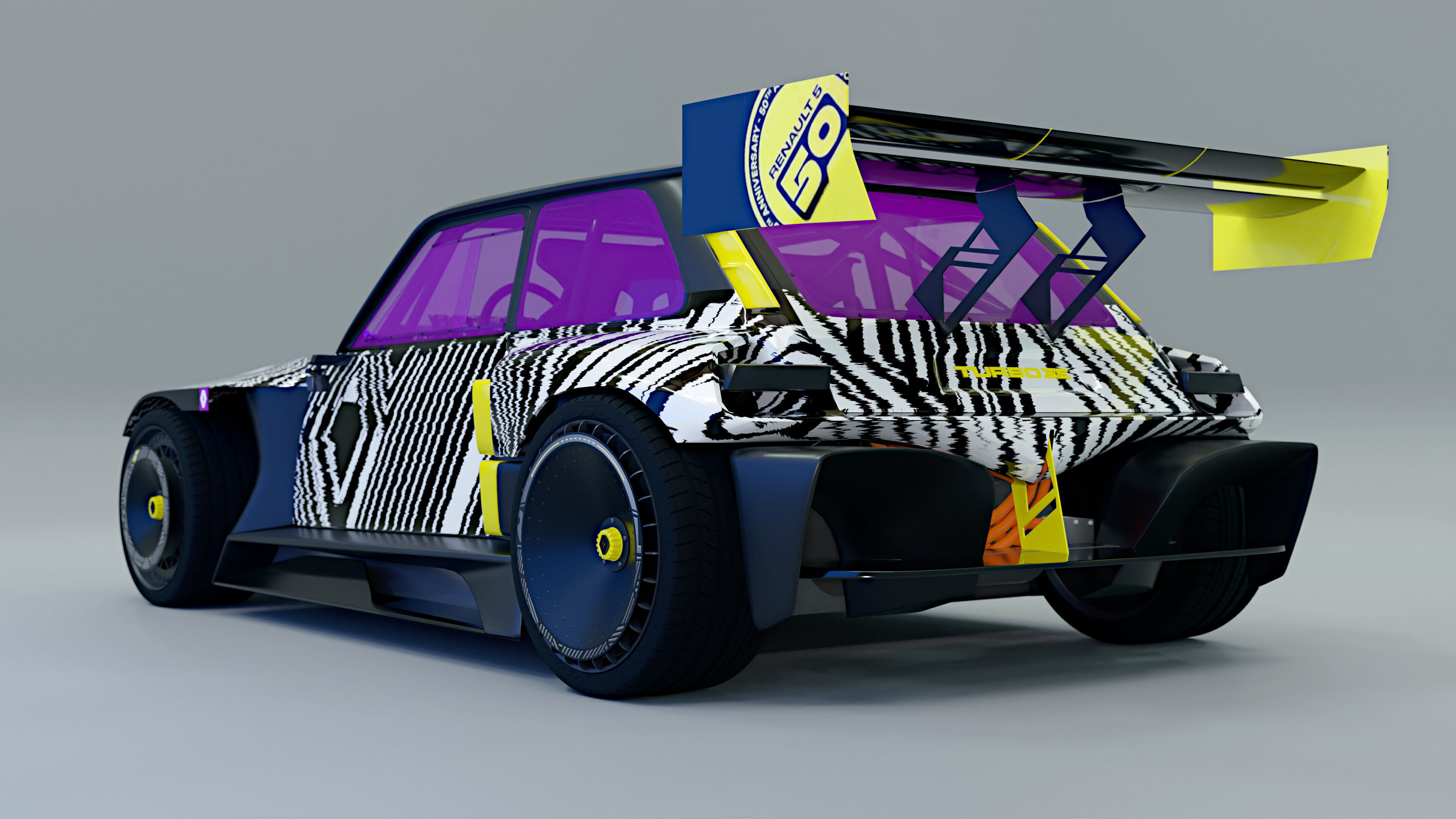 R5 TURBO 3E E-Tech -  with cockpit interior 3D model_2