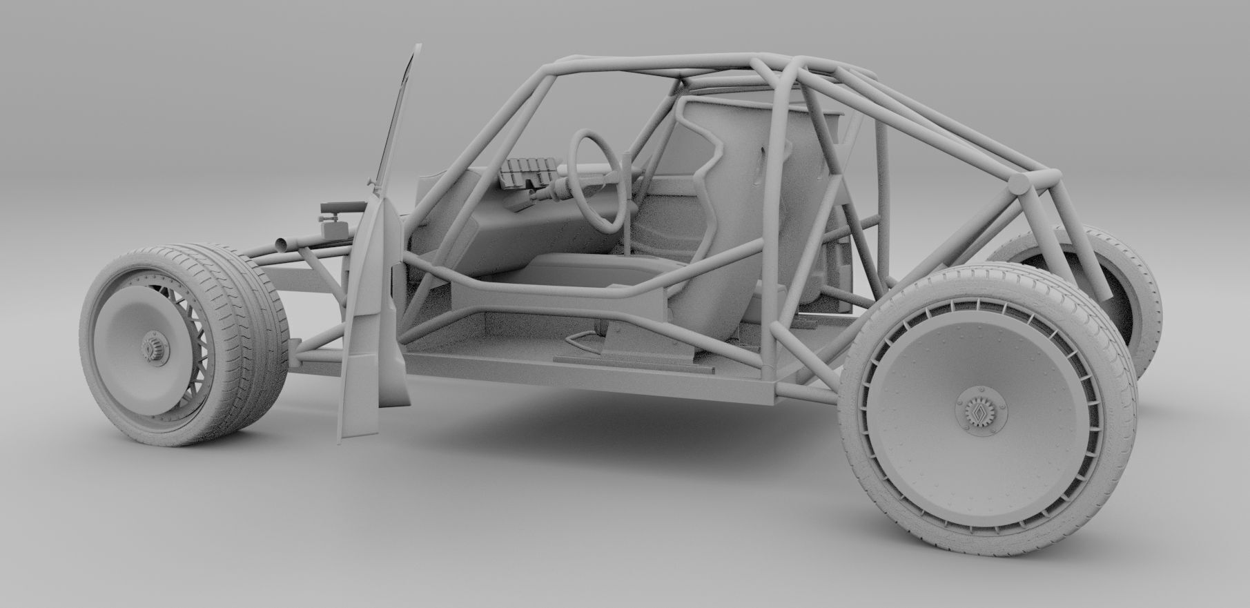 R5 TURBO 3E E-Tech -  with cockpit interior 3D model_22