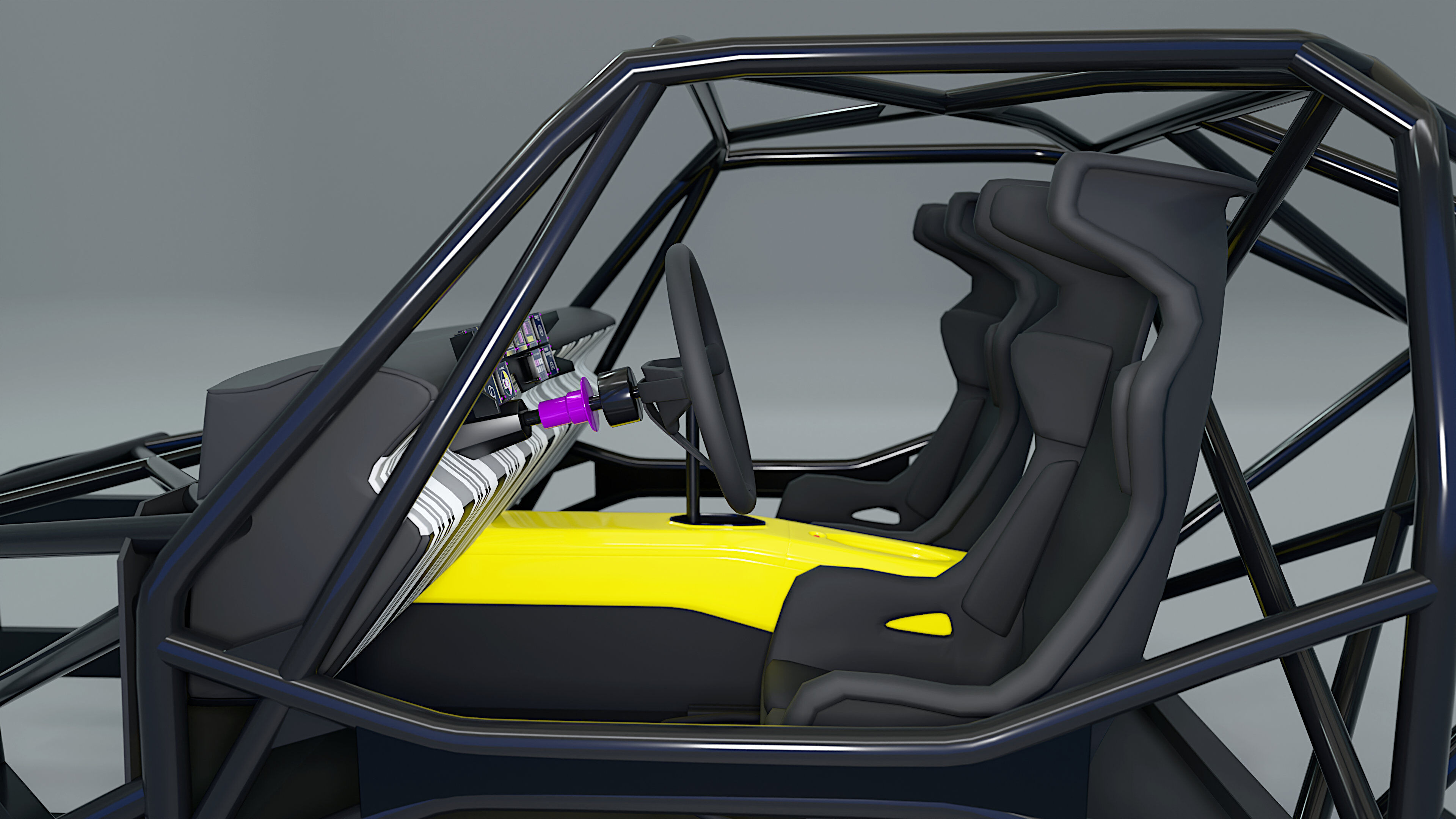 R5 TURBO 3E E-Tech -  with cockpit interior 3D model_11
