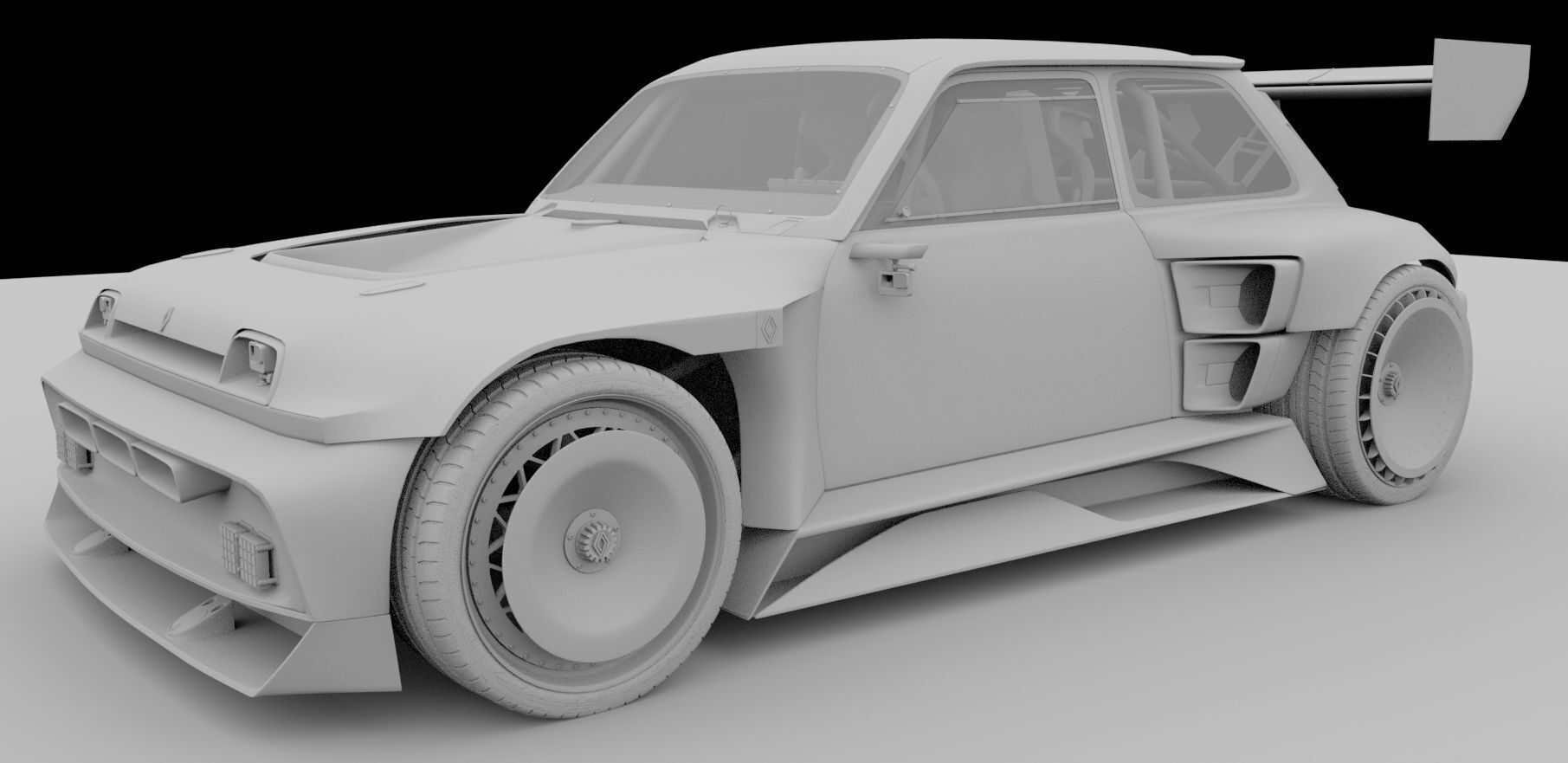 R5 TURBO 3E E-Tech -  with cockpit interior 3D model_18