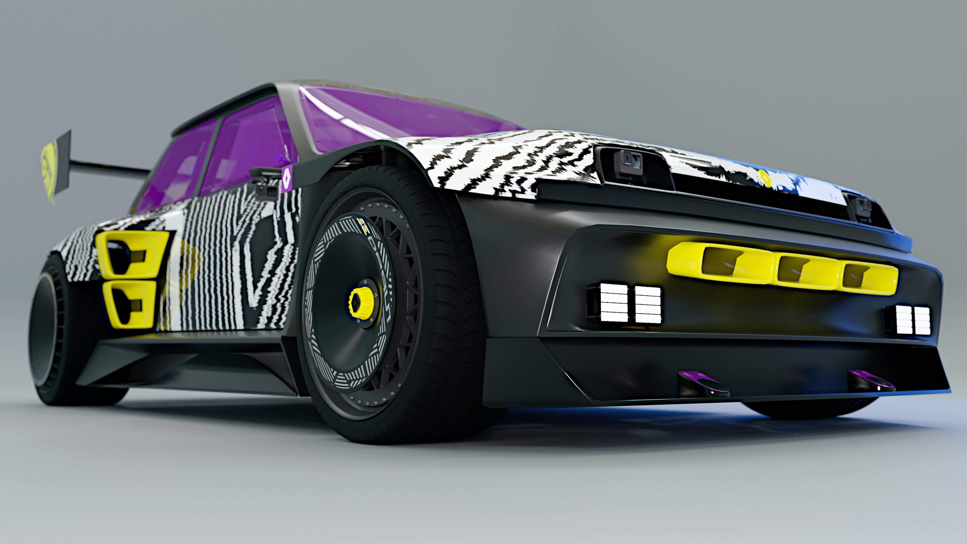 R5 TURBO 3E E-Tech -  with cockpit interior 3D model_8