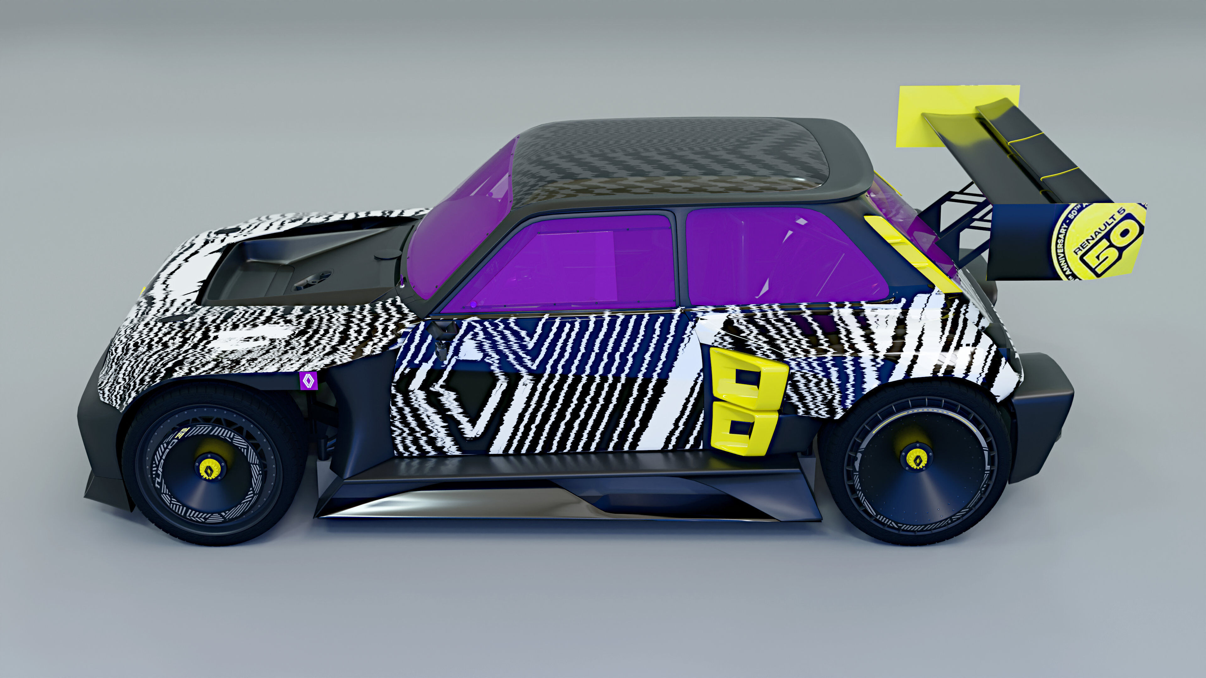 R5 TURBO 3E E-Tech -  with cockpit interior 3D model_3