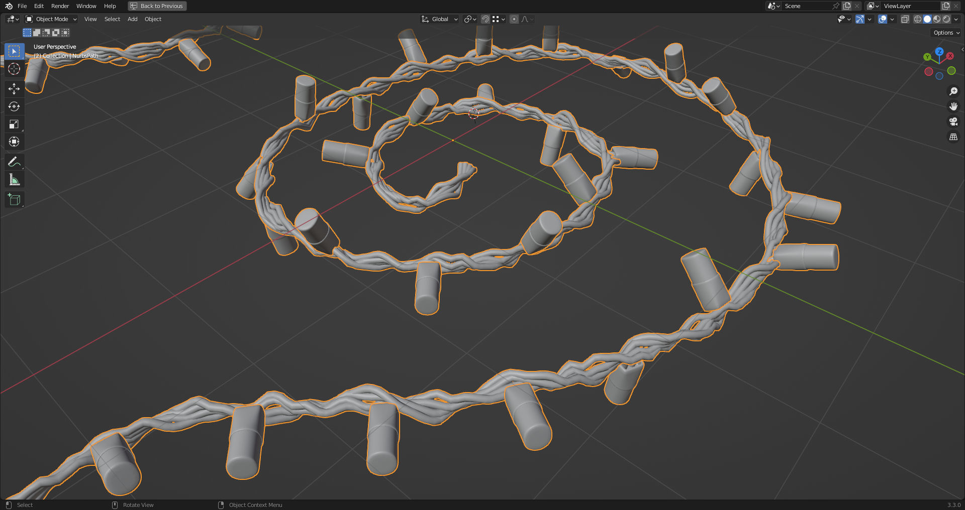 Christmas Tree Fairy Lights Generator for Blender 3D model_7