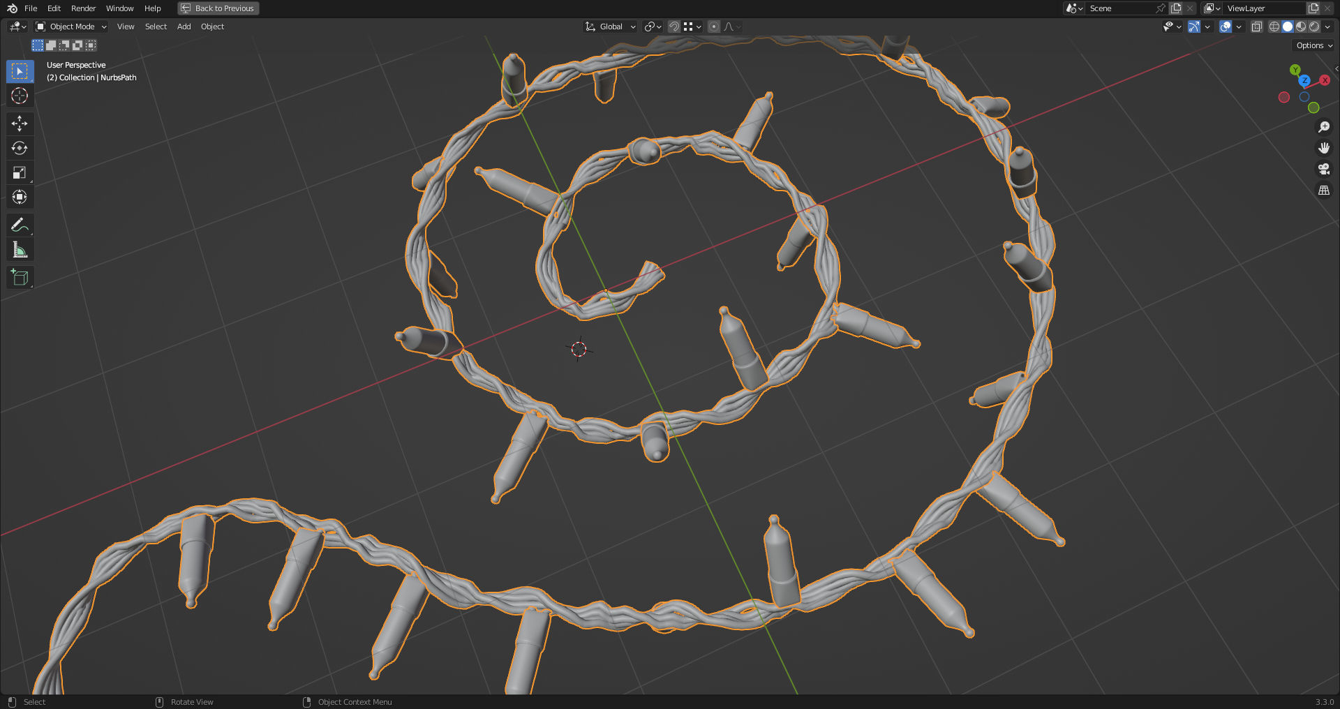 Christmas Tree Fairy Lights Generator for Blender 3D model_12