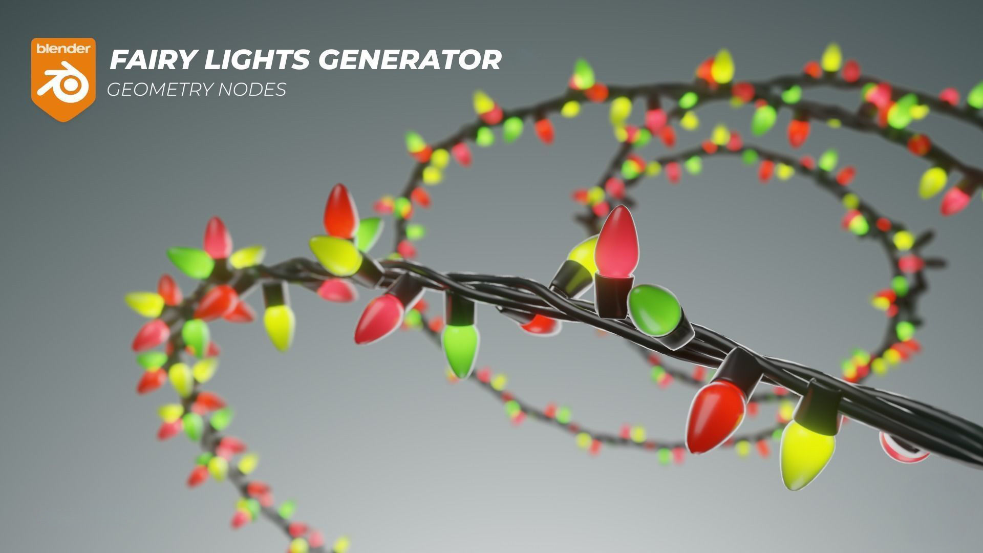 Christmas Tree Fairy Lights Generator for Blender 3D model_0