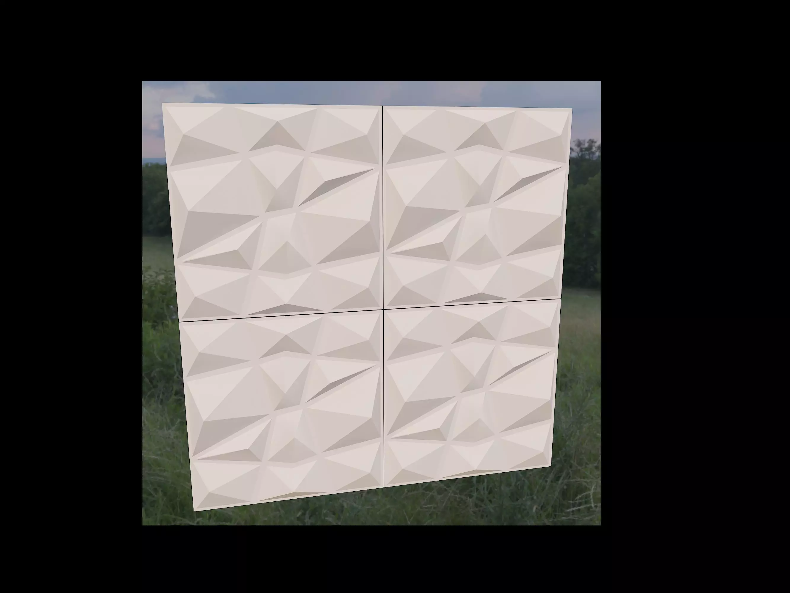 Decorative Wall Panel Collection 3D model Free 3D model