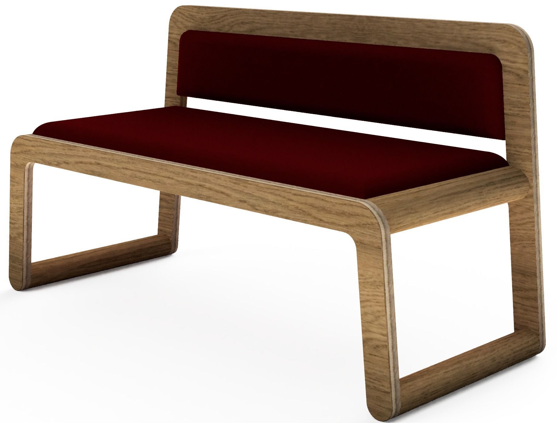 Lola Bench 3D model_2