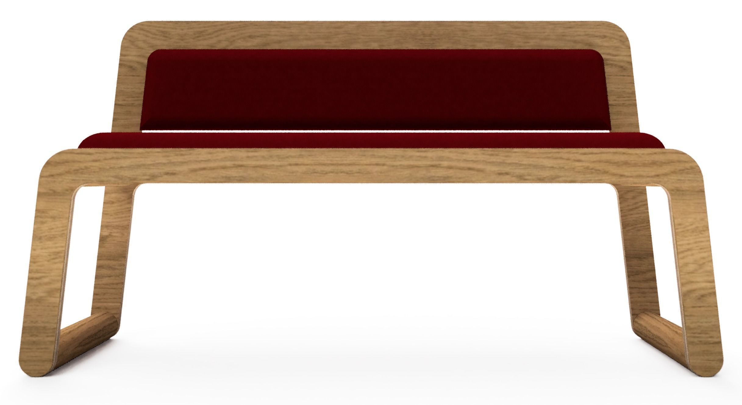 Lola Bench 3D model_3