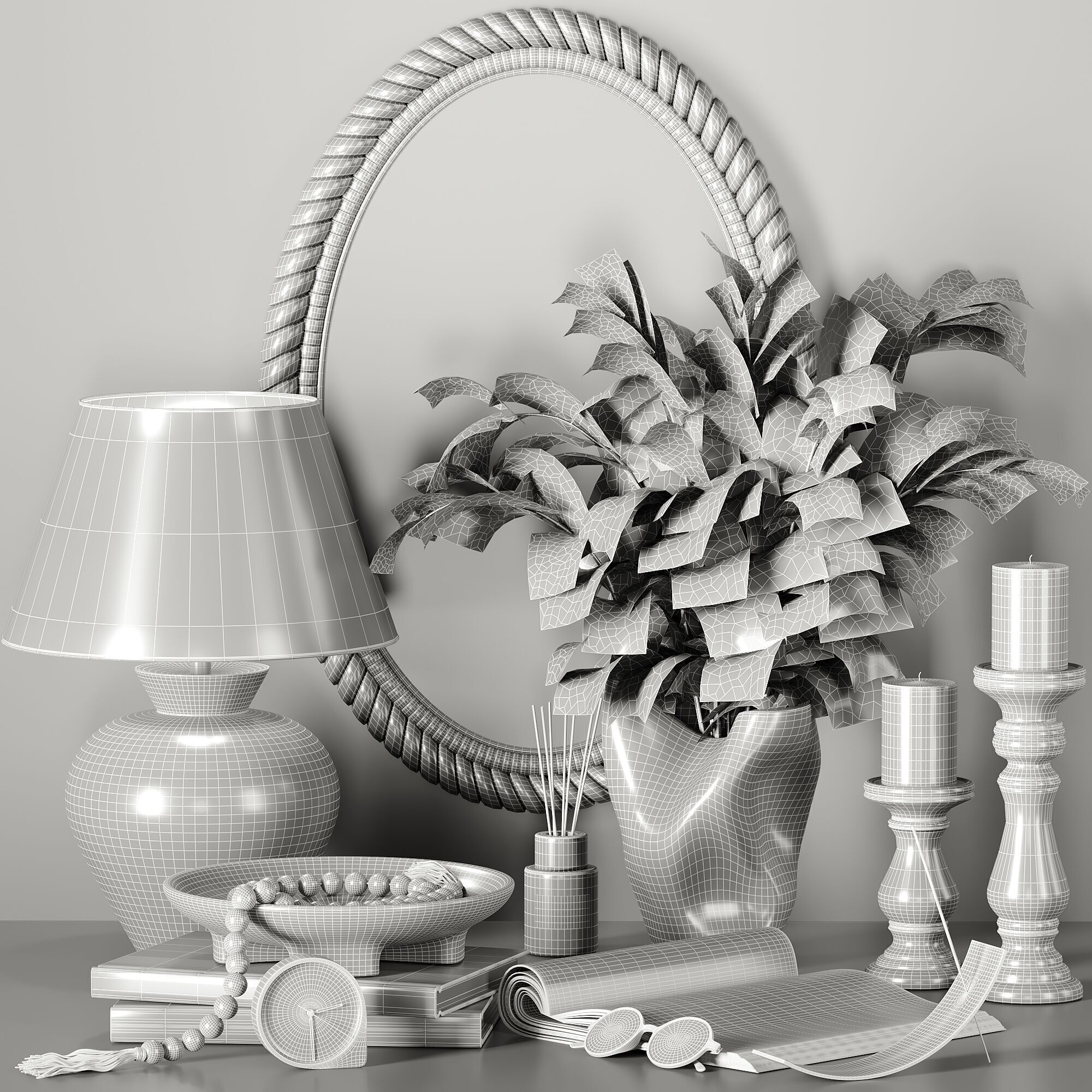 decorative set35 3D model_4