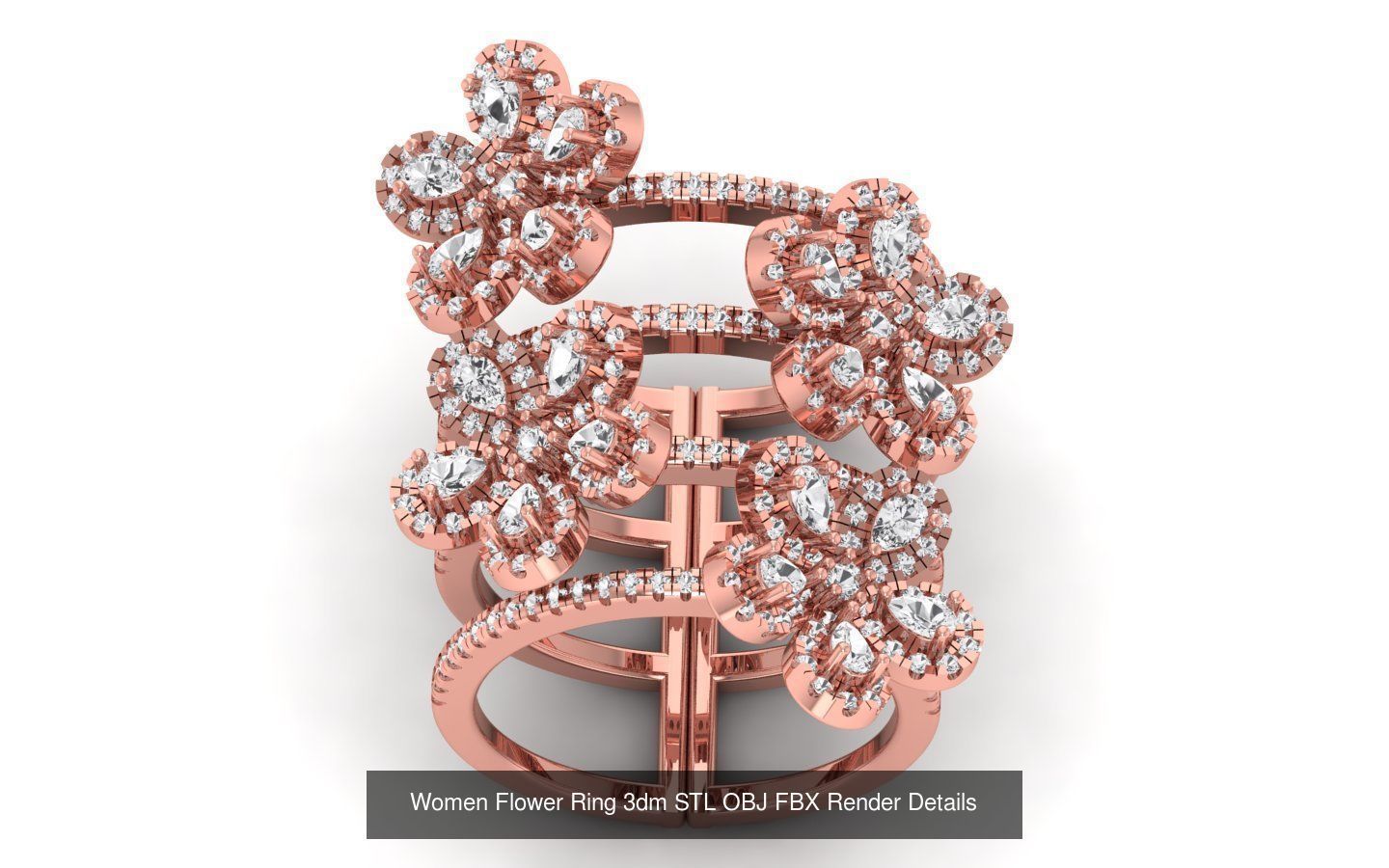 80 Solitaire Engagement Wedding Women Flower Rings Collection _87