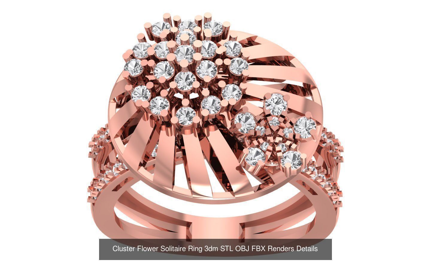 80 Solitaire Engagement Wedding Women Flower Rings Collection _68