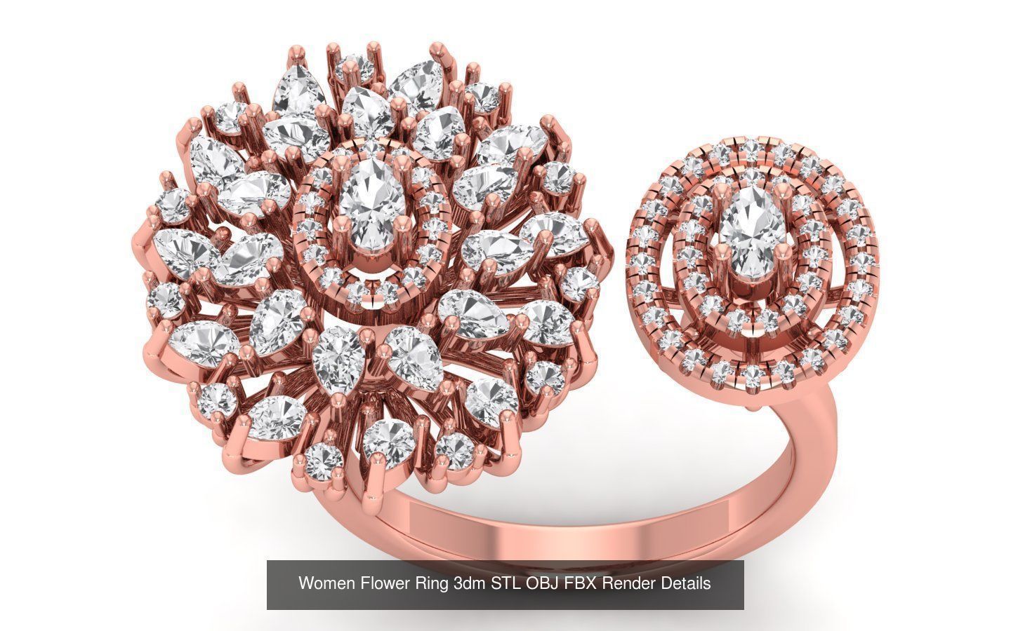 80 Solitaire Engagement Wedding Women Flower Rings Collection _80