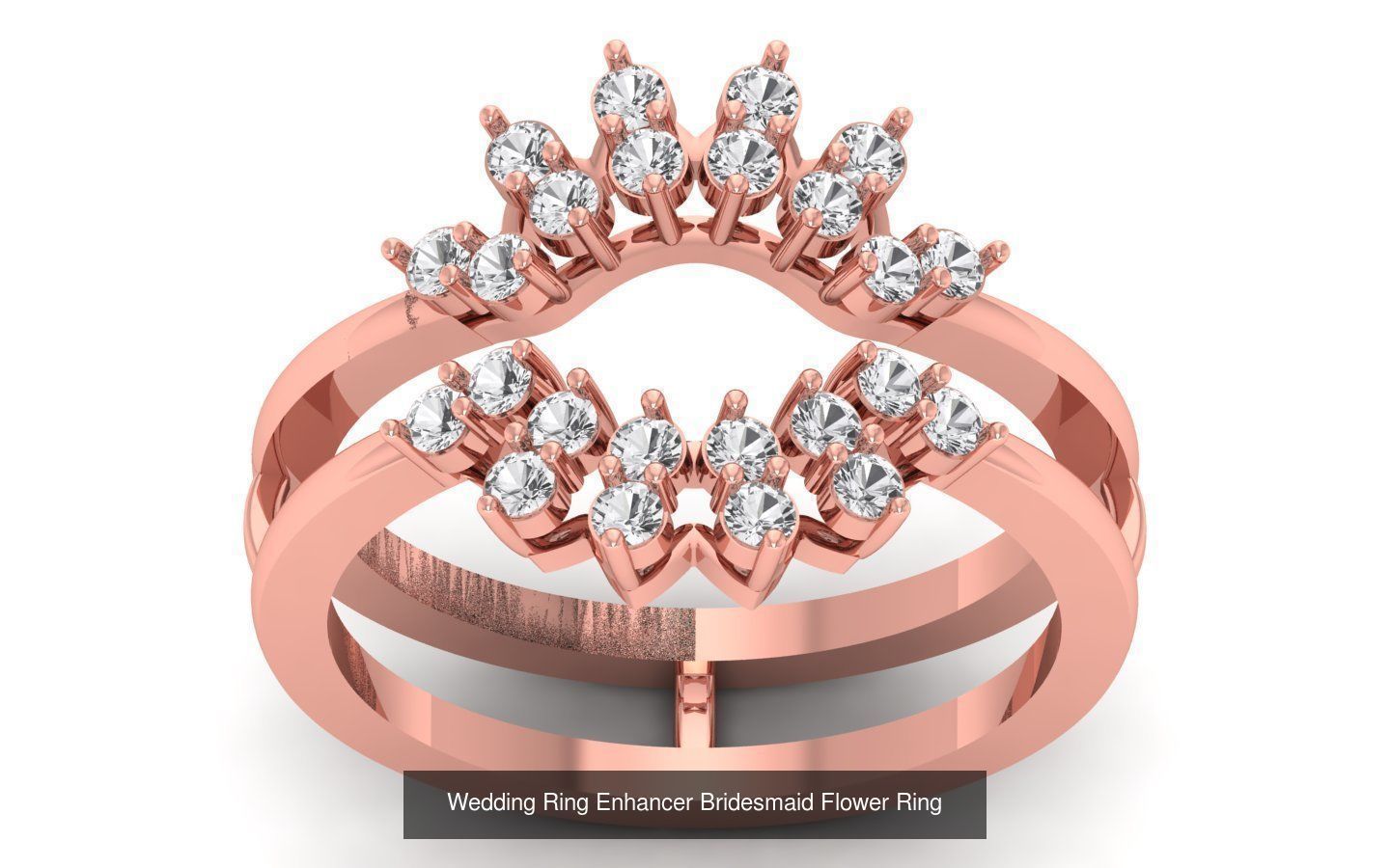 80 Solitaire Engagement Wedding Women Flower Rings Collection _60