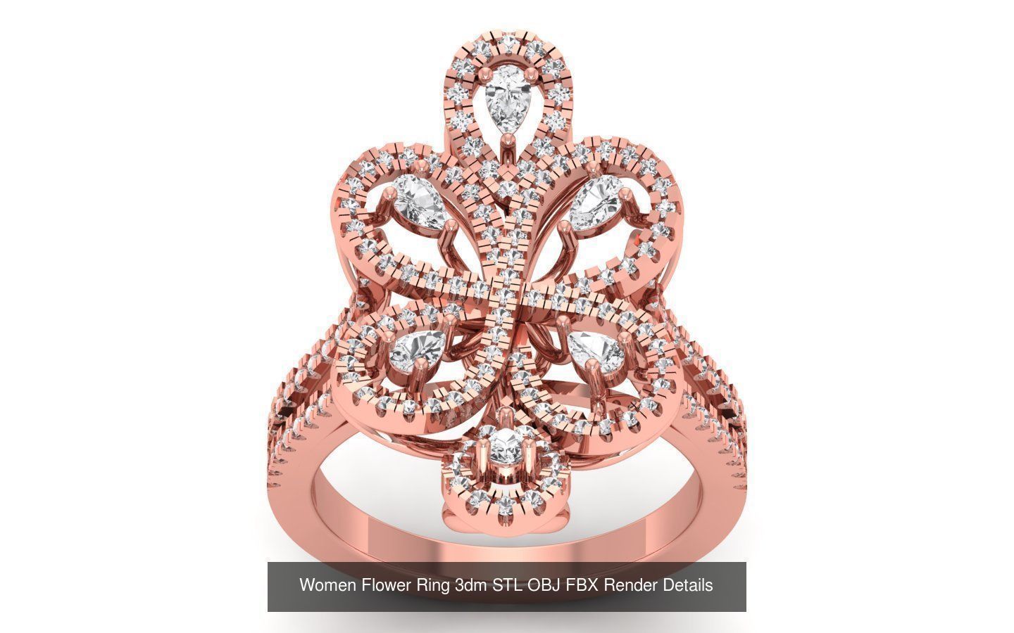 80 Solitaire Engagement Wedding Women Flower Rings Collection _77