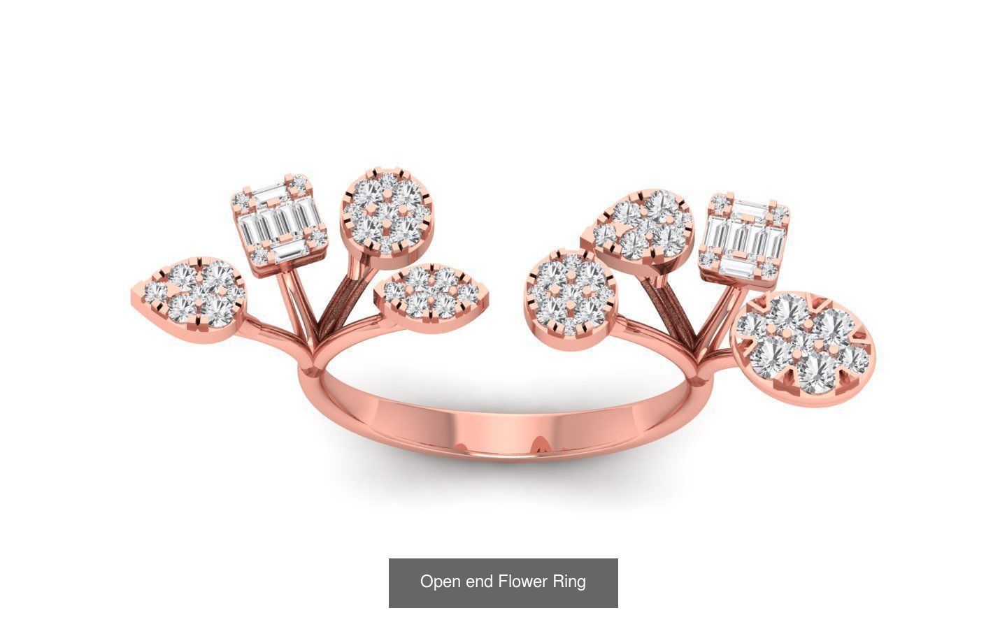 80 Solitaire Engagement Wedding Women Flower Rings Collection _58