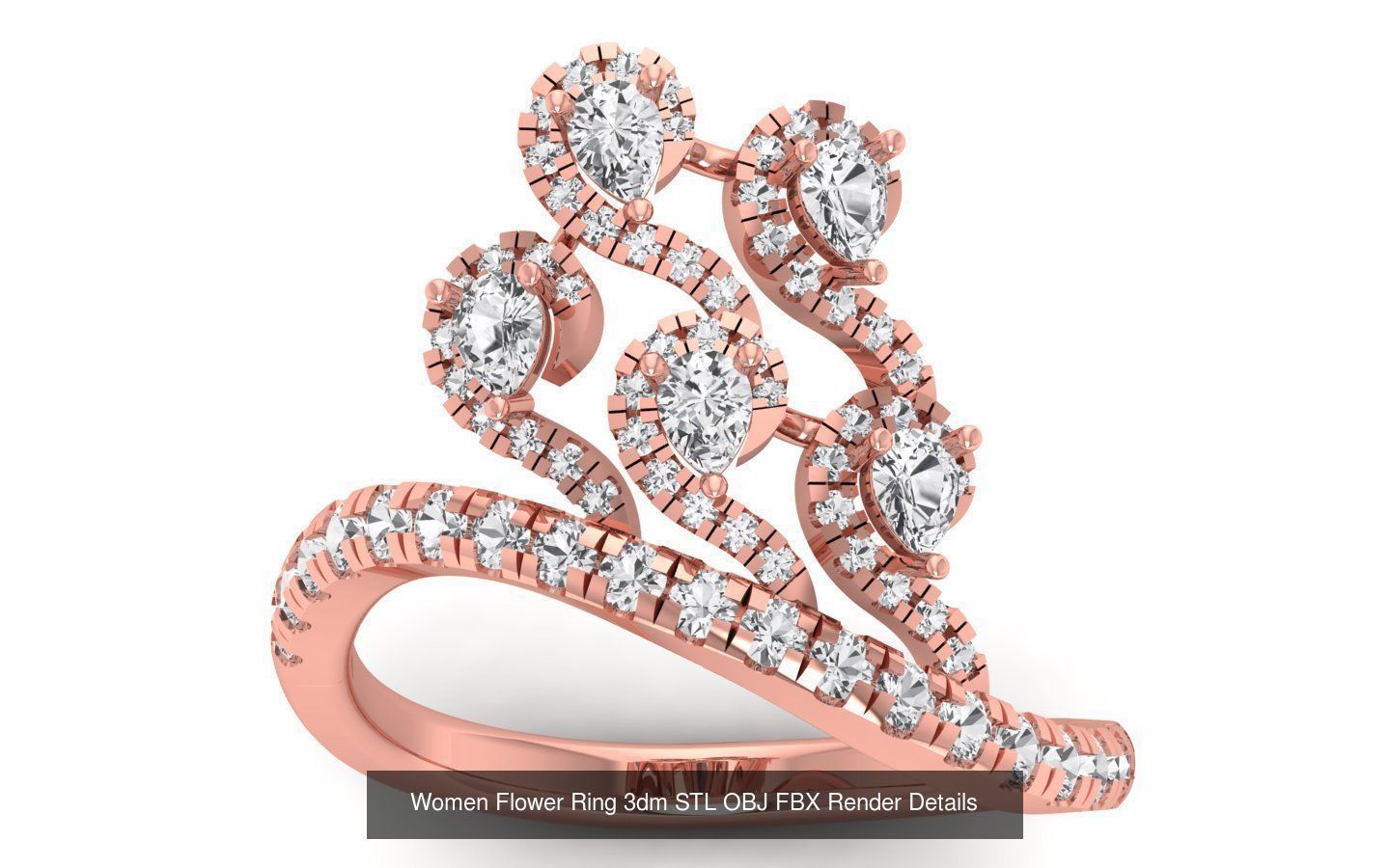 80 Solitaire Engagement Wedding Women Flower Rings Collection _90