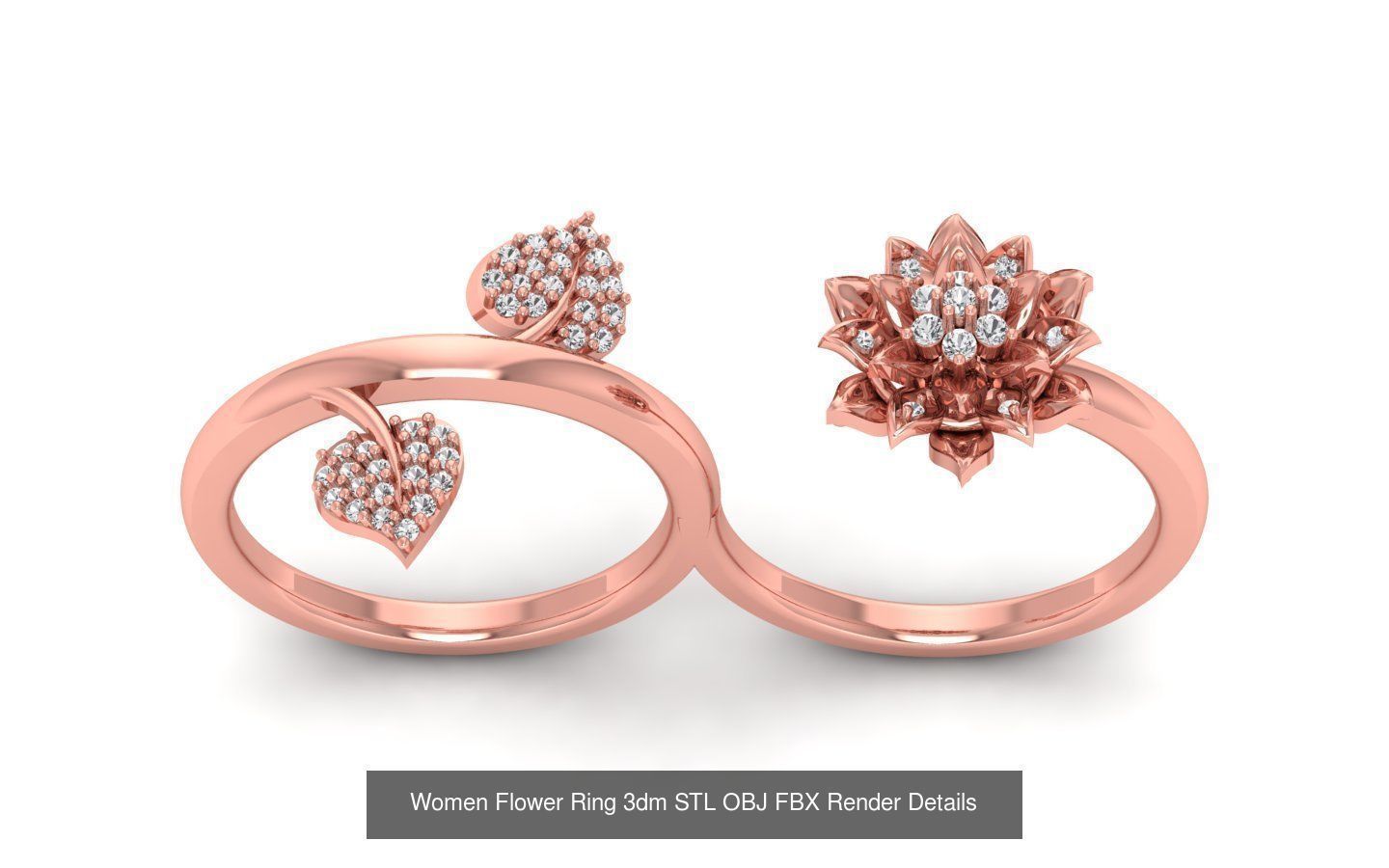 80 Solitaire Engagement Wedding Women Flower Rings Collection _88