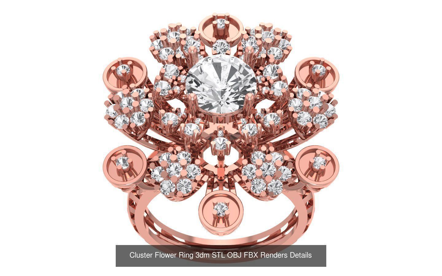 80 Solitaire Engagement Wedding Women Flower Rings Collection _63