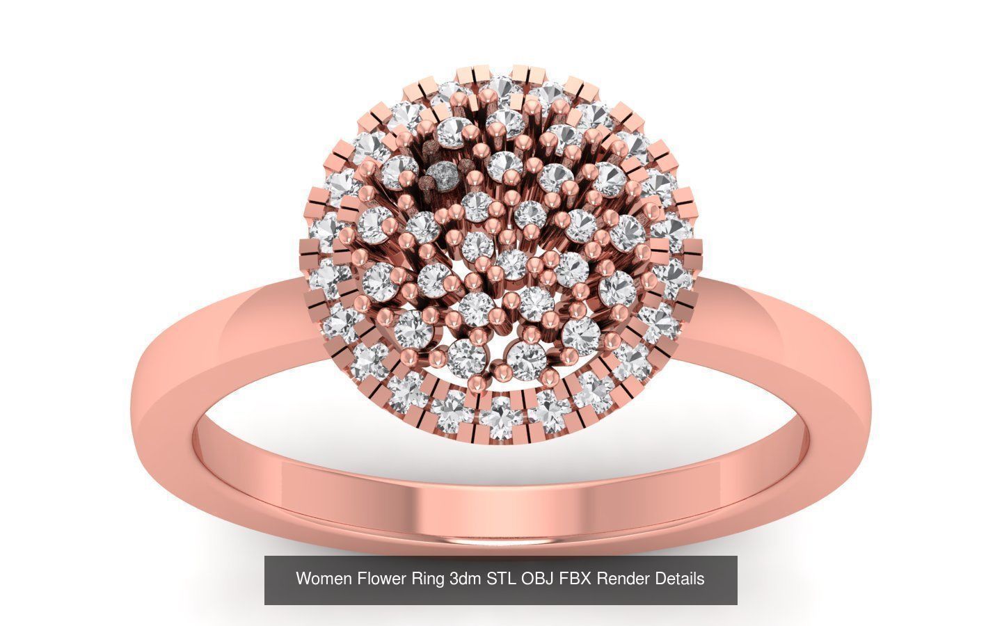 80 Solitaire Engagement Wedding Women Flower Rings Collection _84