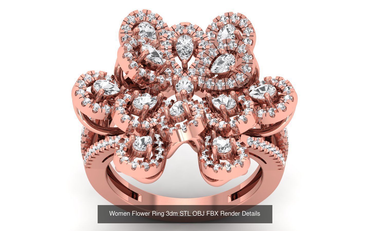 80 Solitaire Engagement Wedding Women Flower Rings Collection _78
