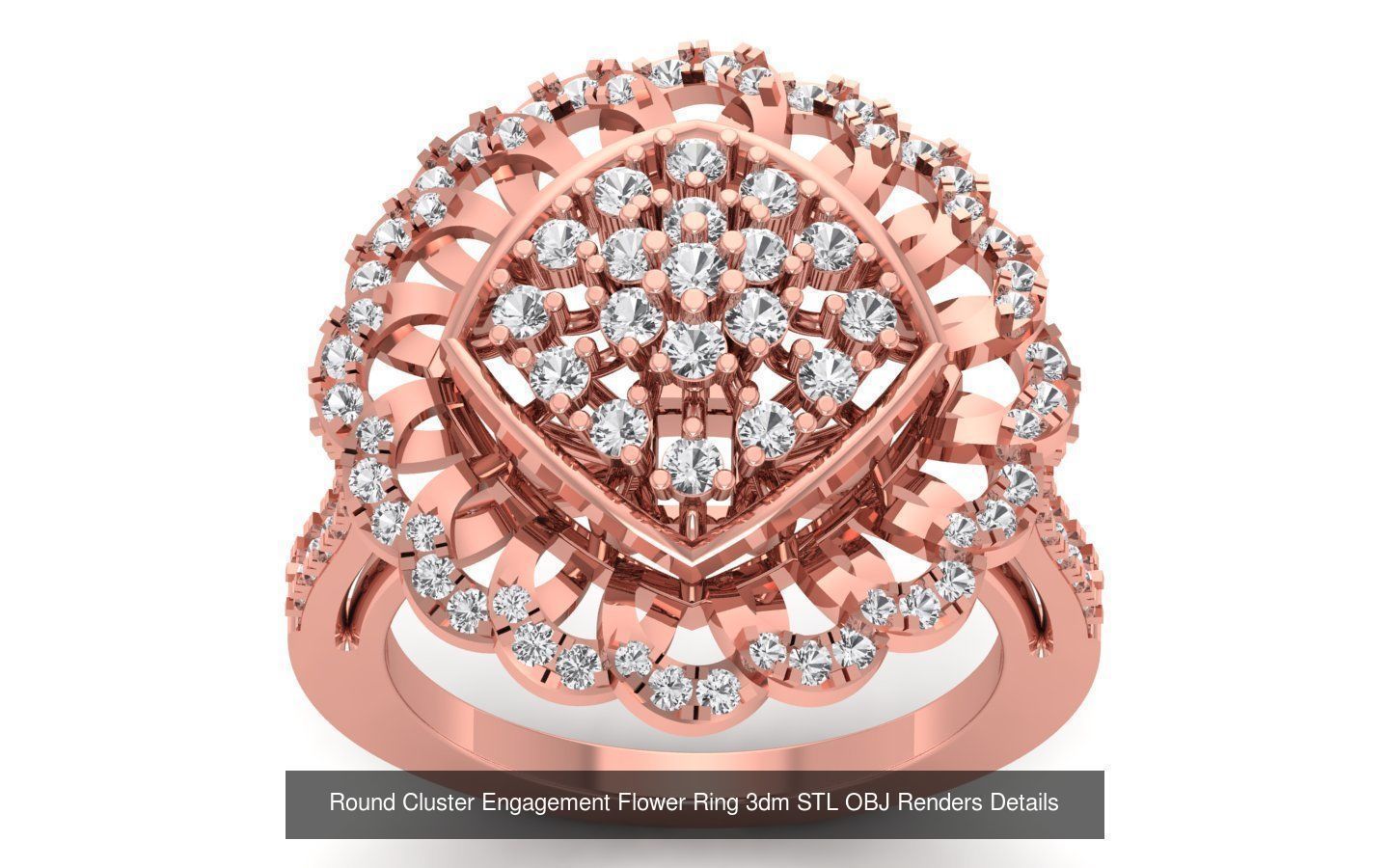 80 Solitaire Engagement Wedding Women Flower Rings Collection _70