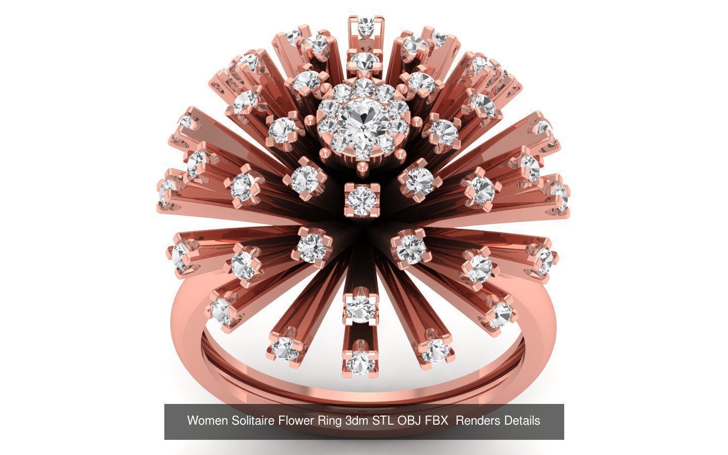 80 Solitaire Engagement Wedding Women Flower Rings Collection _21