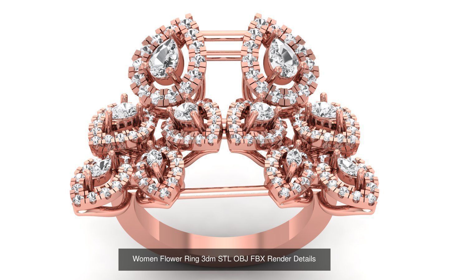 80 Solitaire Engagement Wedding Women Flower Rings Collection _81