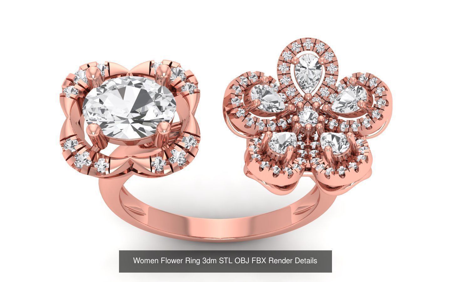 80 Solitaire Engagement Wedding Women Flower Rings Collection _89