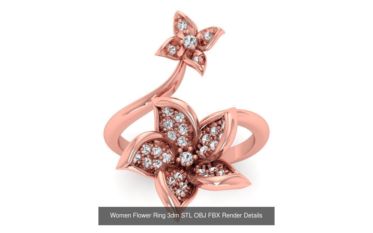 80 Solitaire Engagement Wedding Women Flower Rings Collection _91