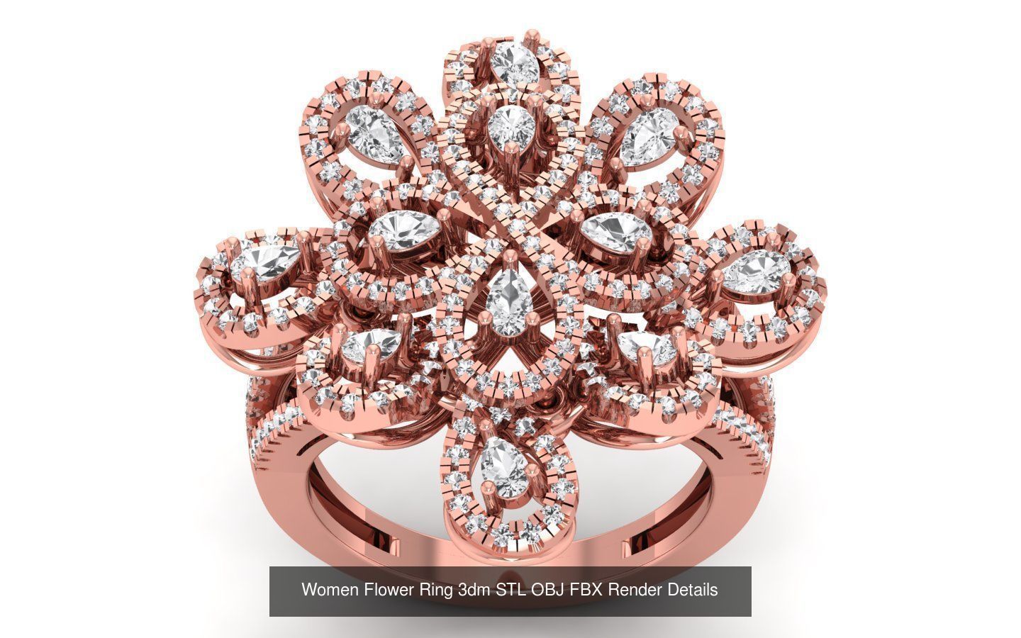 80 Solitaire Engagement Wedding Women Flower Rings Collection _75