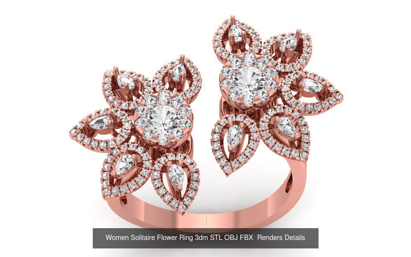 80 Solitaire Engagement Wedding Women Flower Rings Collection _14