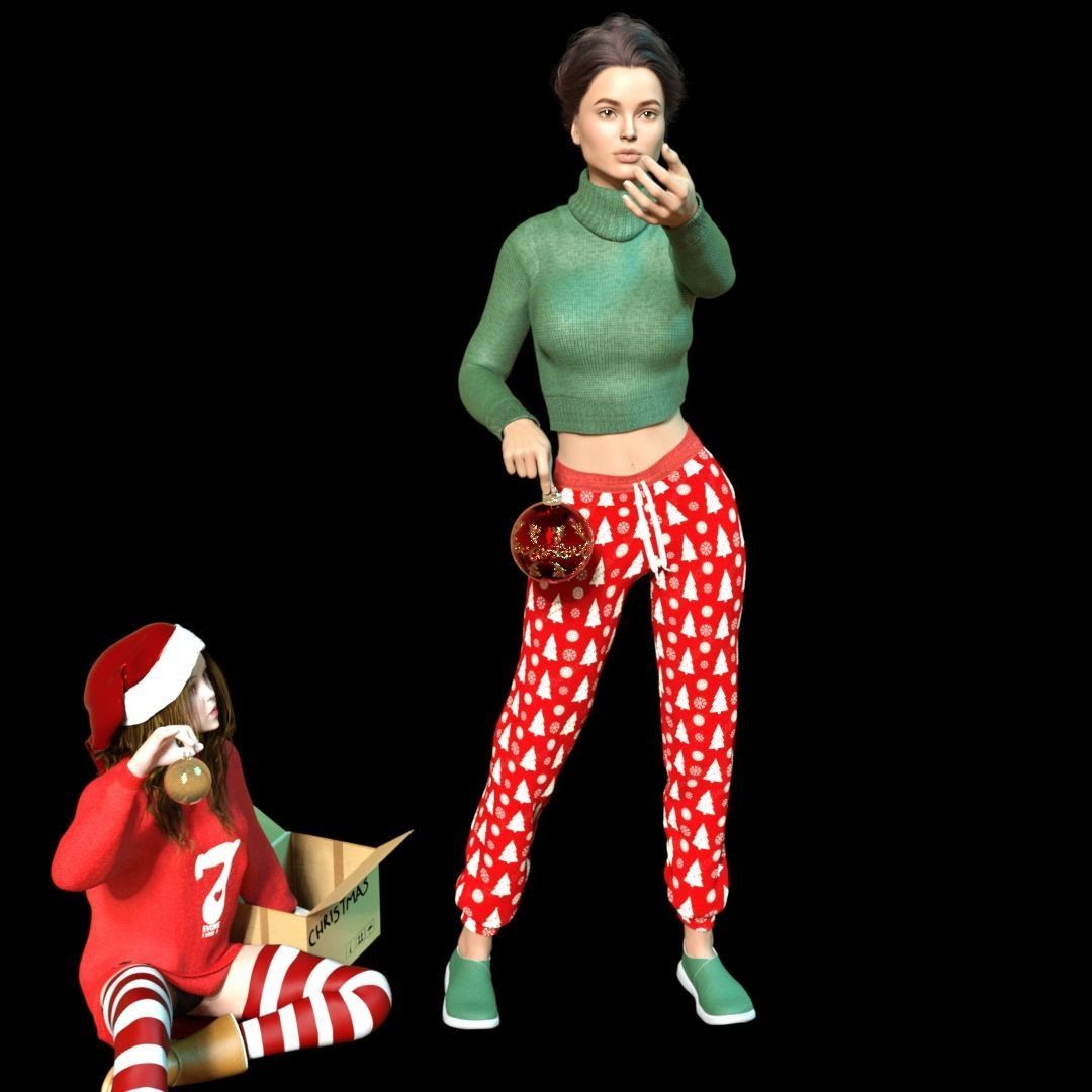 CHRISTMAS FAMILY TREE 1 3D print model_4