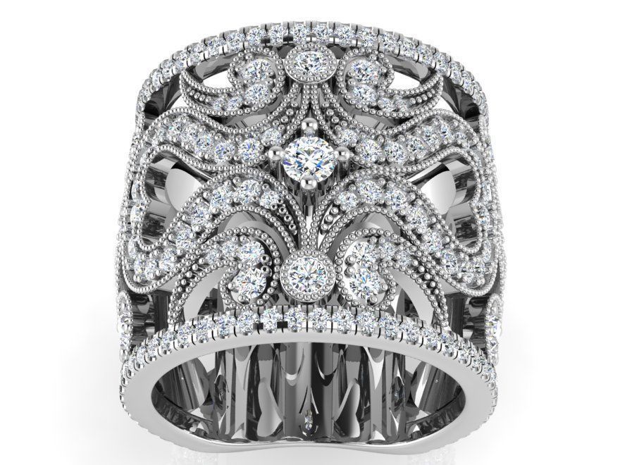 Ornamental Band Ring 3175 3D print model  3D print model_2