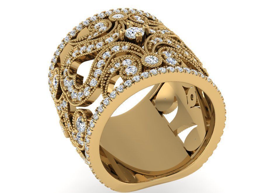 Ornamental Band Ring 3175 3D print model  3D print model_1