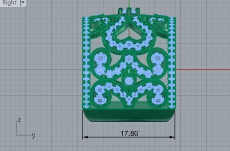 Ornamental Band Ring 3175 3D print model  3D print model_6