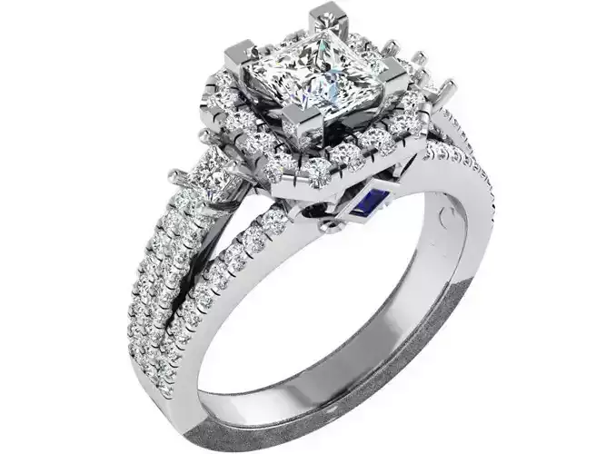Illusion diamond  ring 3179 3D print model