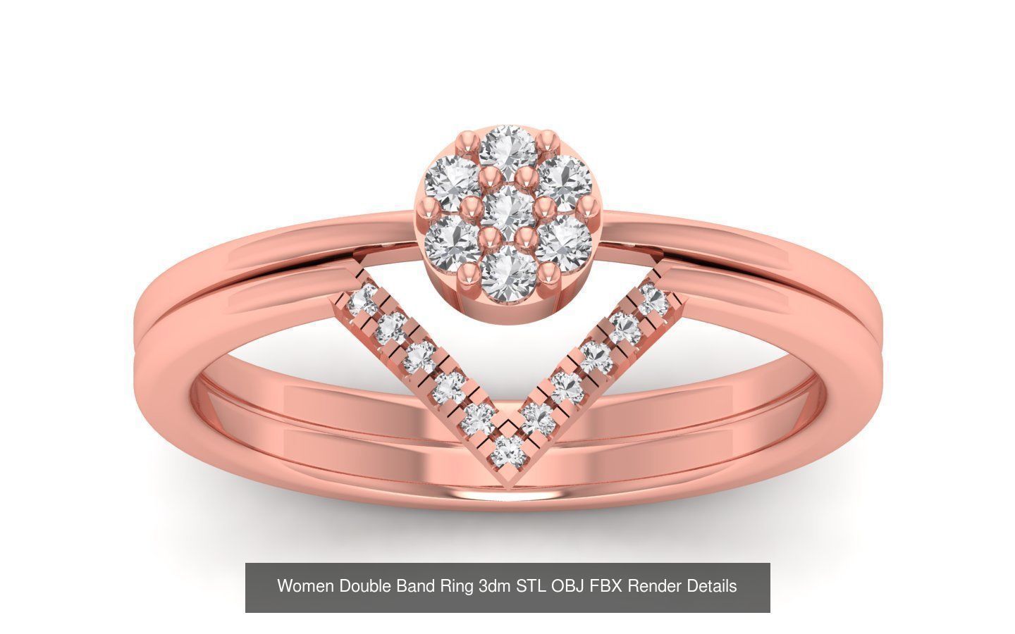 82 Solitaire Engagement Wedding Double Band Rings Collection _89