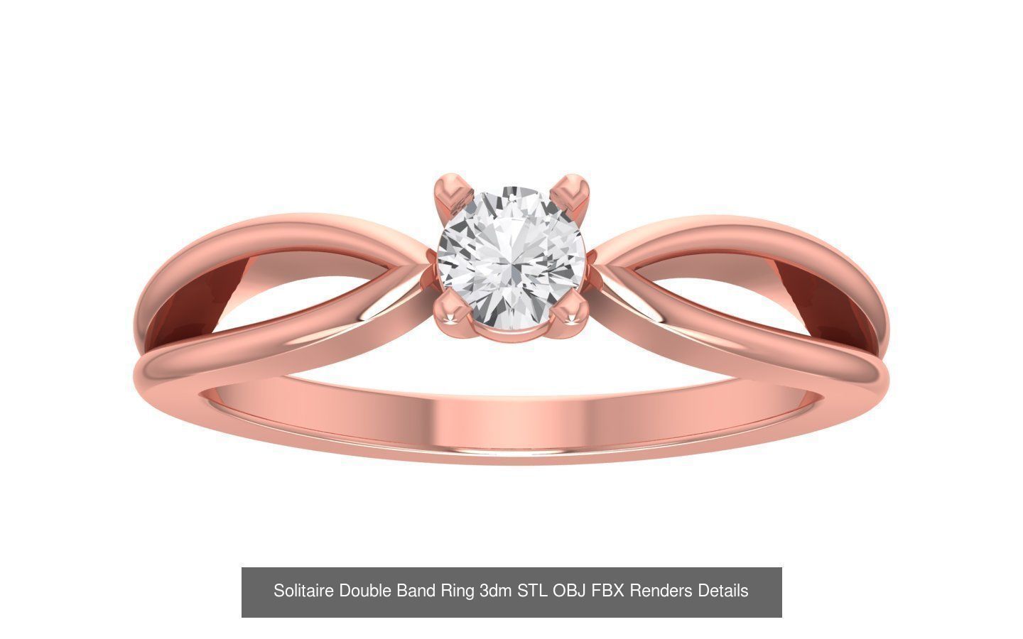 82 Solitaire Engagement Wedding Double Band Rings Collection _85