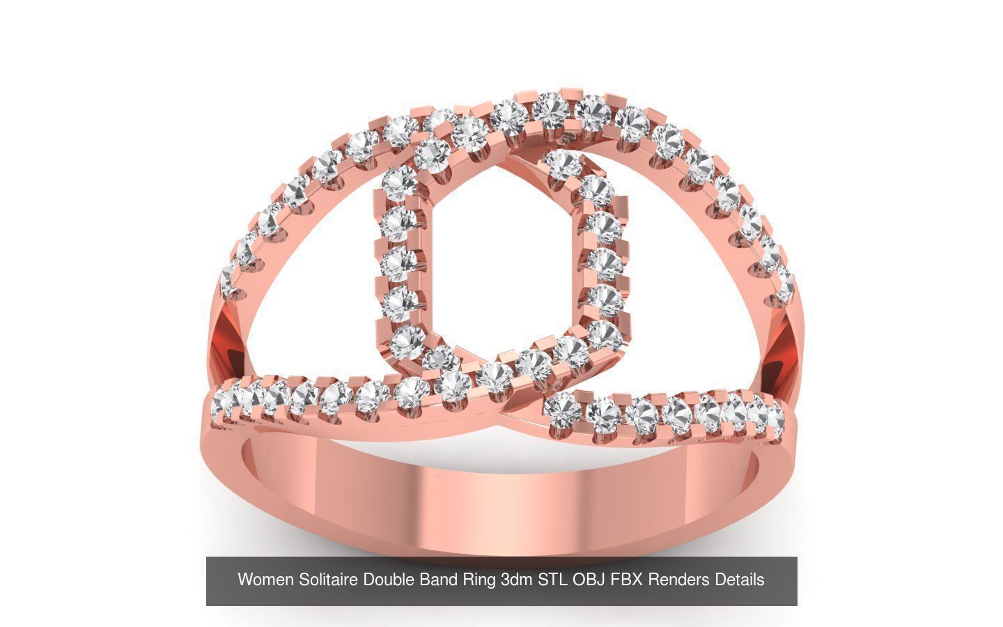 82 Solitaire Engagement Wedding Double Band Rings Collection _13
