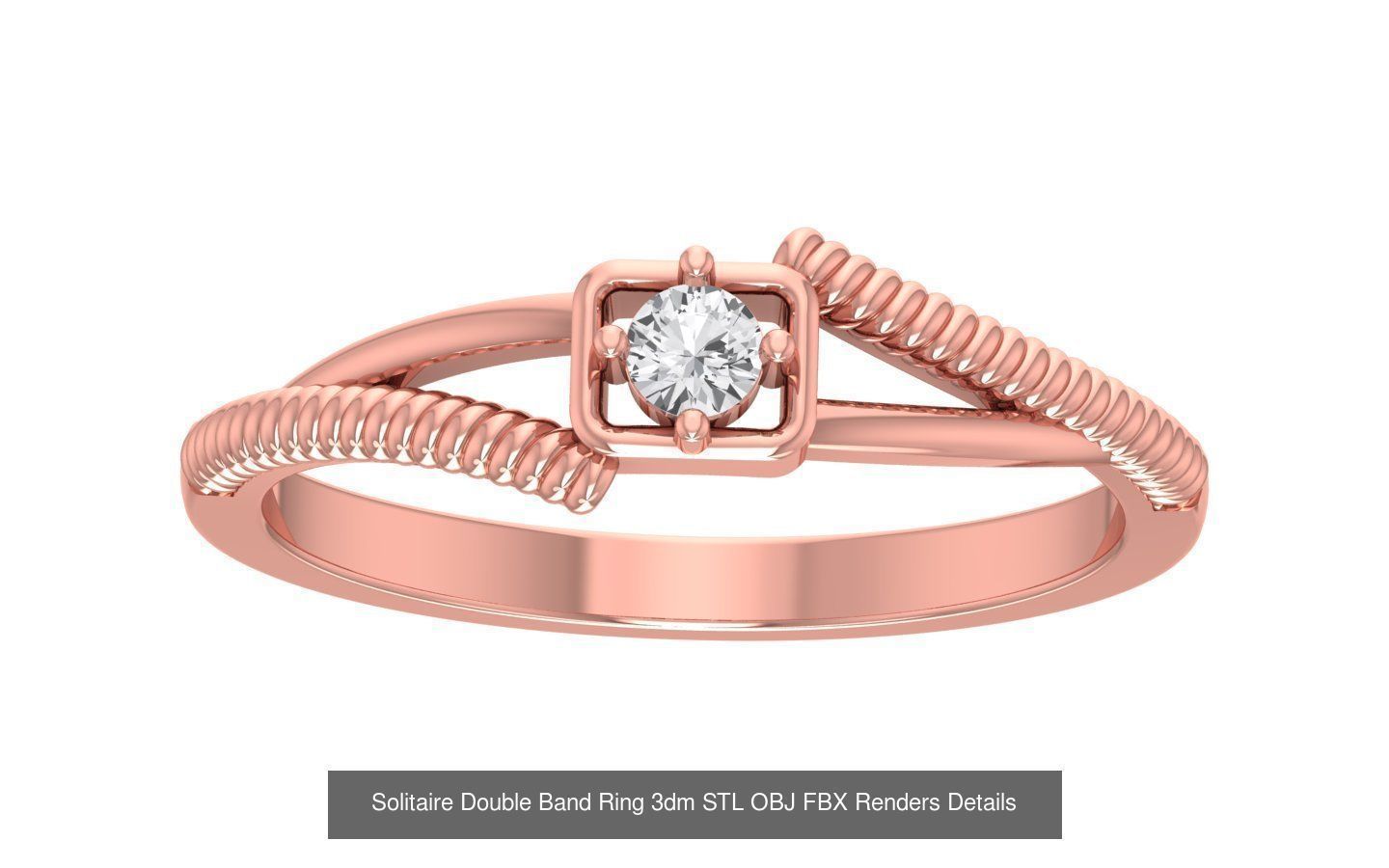 82 Solitaire Engagement Wedding Double Band Rings Collection _86