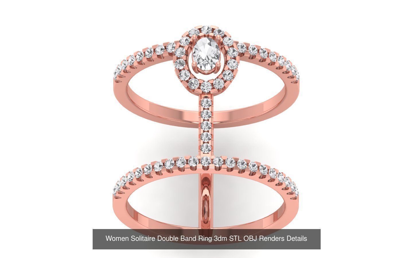 82 Solitaire Engagement Wedding Double Band Rings Collection _8
