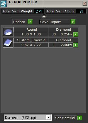 Square diamond stone pendant 3183 3D print model 3D print model_8