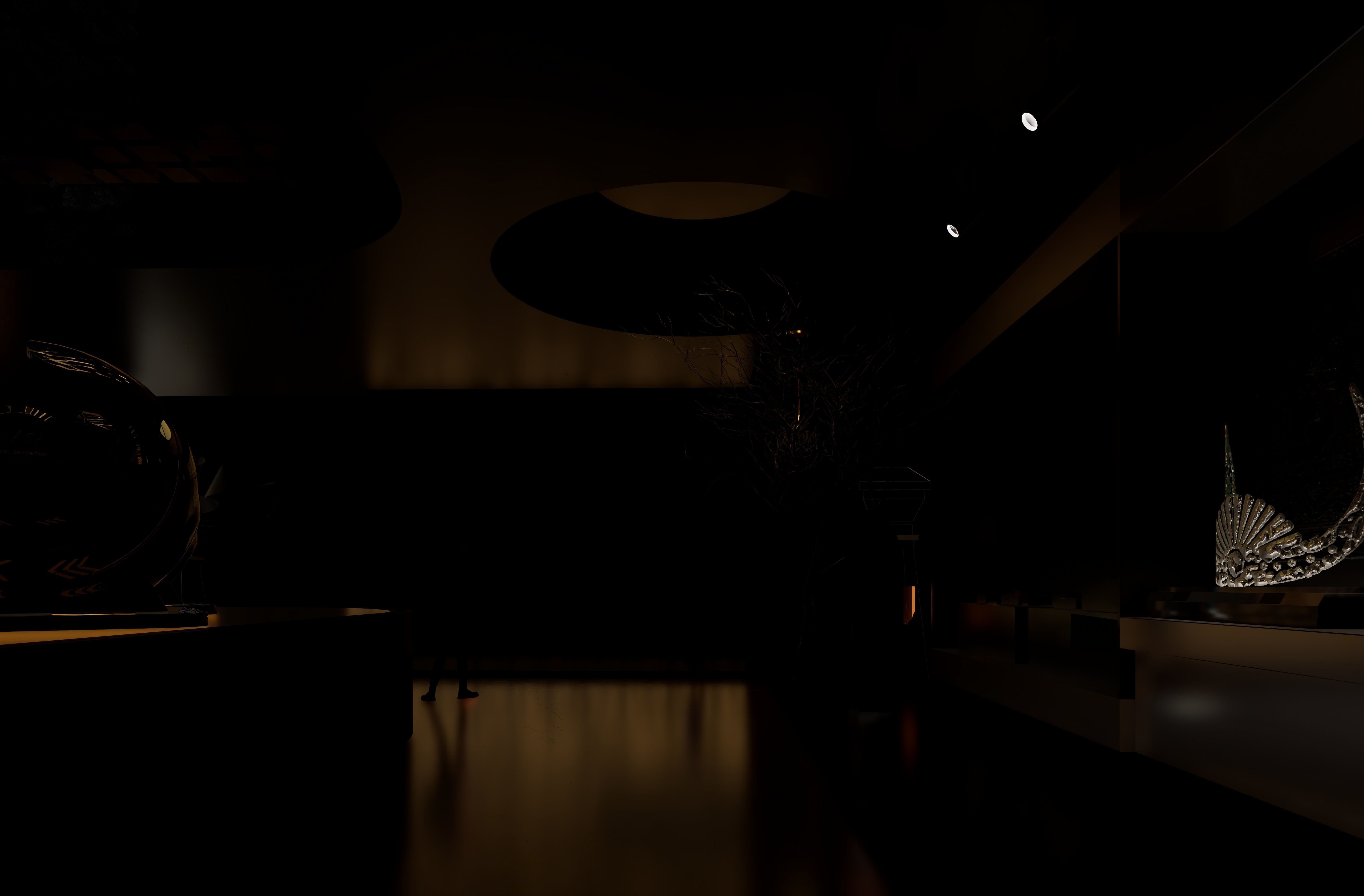 A Chinese-style Exhibition Hall on Traditional Chinese Patterns 3D model_19