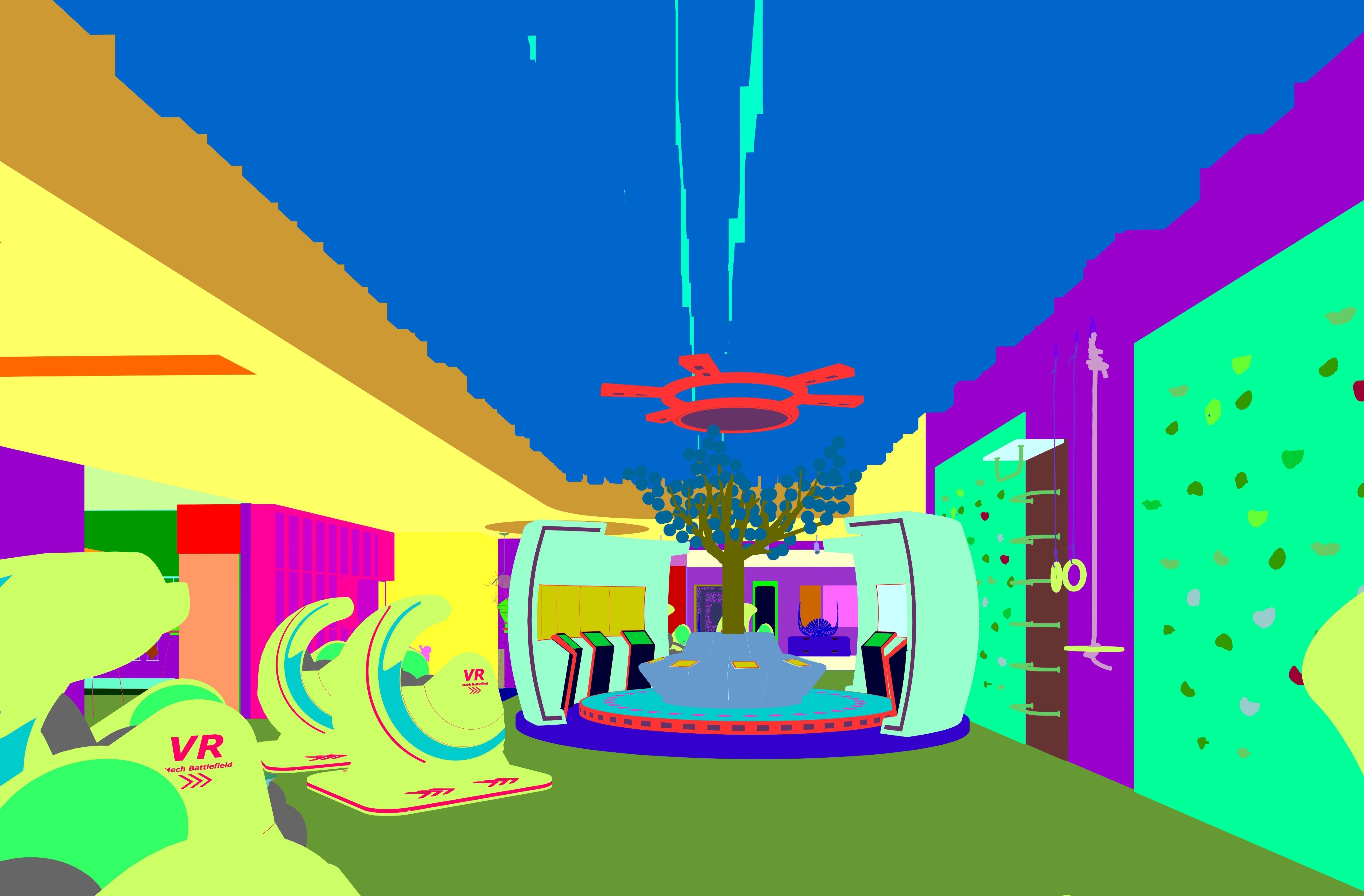 A Chinese-style Exhibition Hall on Traditional Chinese Patterns 3D model_30