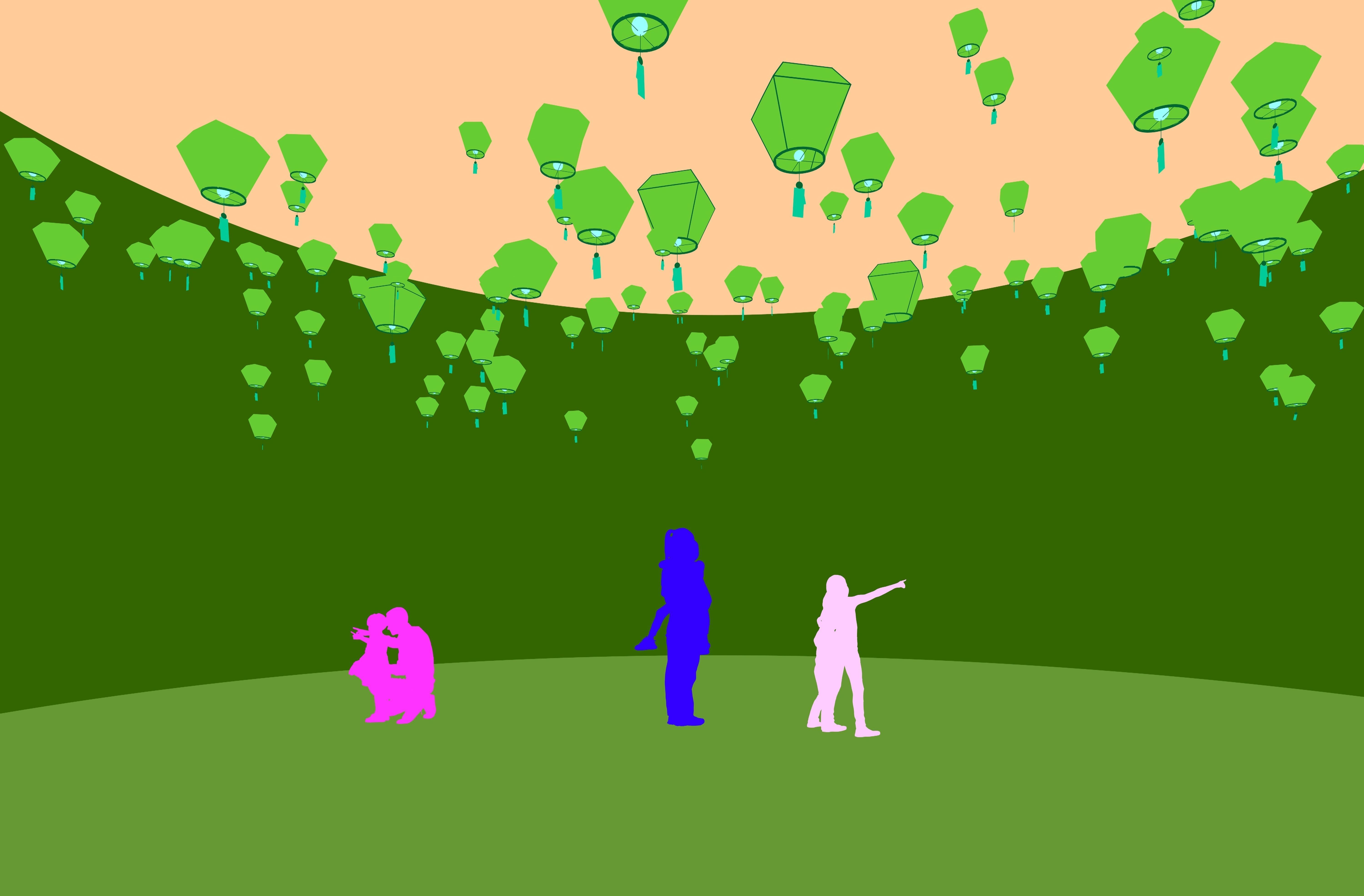 A Chinese-style Exhibition Hall on Traditional Chinese Patterns 3D model_15